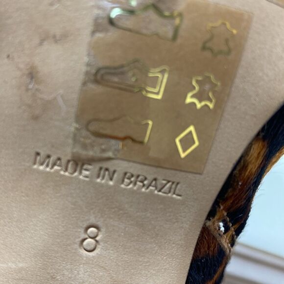 Madewell Leopard Print Calf Hair Regan Boot Size 8 - Picture 3 of 9